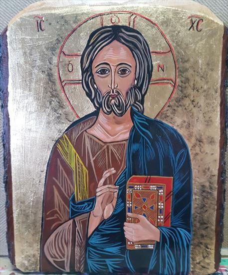 ikony i obrazy sakralne - Pantokrator - ikona na desce-wym.25x30.jpg