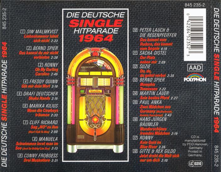 1990 - VA - Die Deutsche Single Hitparade 1964 - Back.bmp