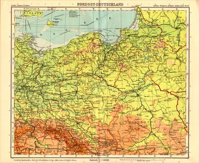STARE mapy Polski - 1943 Nordost-Deutschland_Sydow-Wagners_Methodischer_Atlas_Gotha_1943.jpg